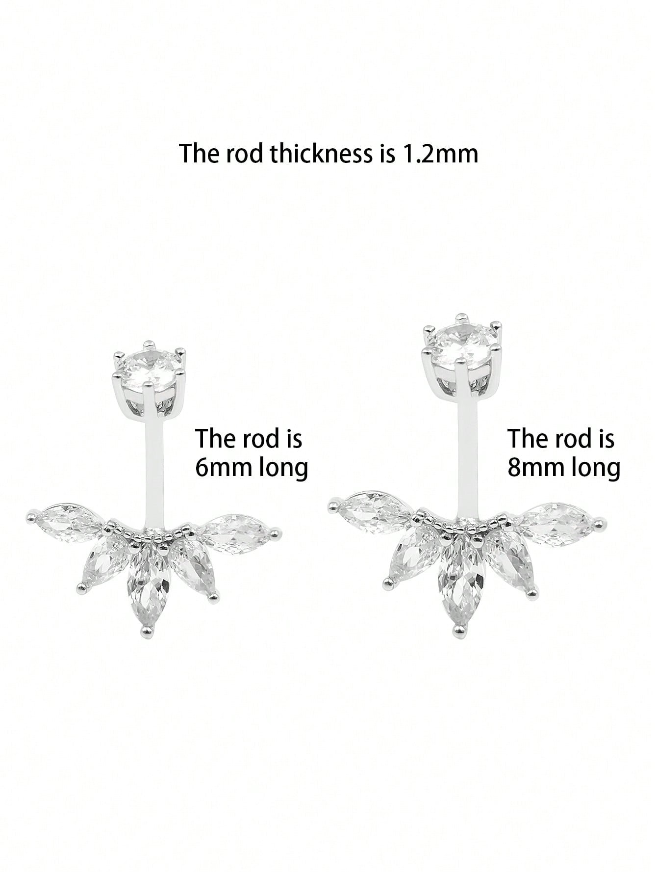 S925 Sterling Silver Floral Navel Ring Belly Botton Piercing