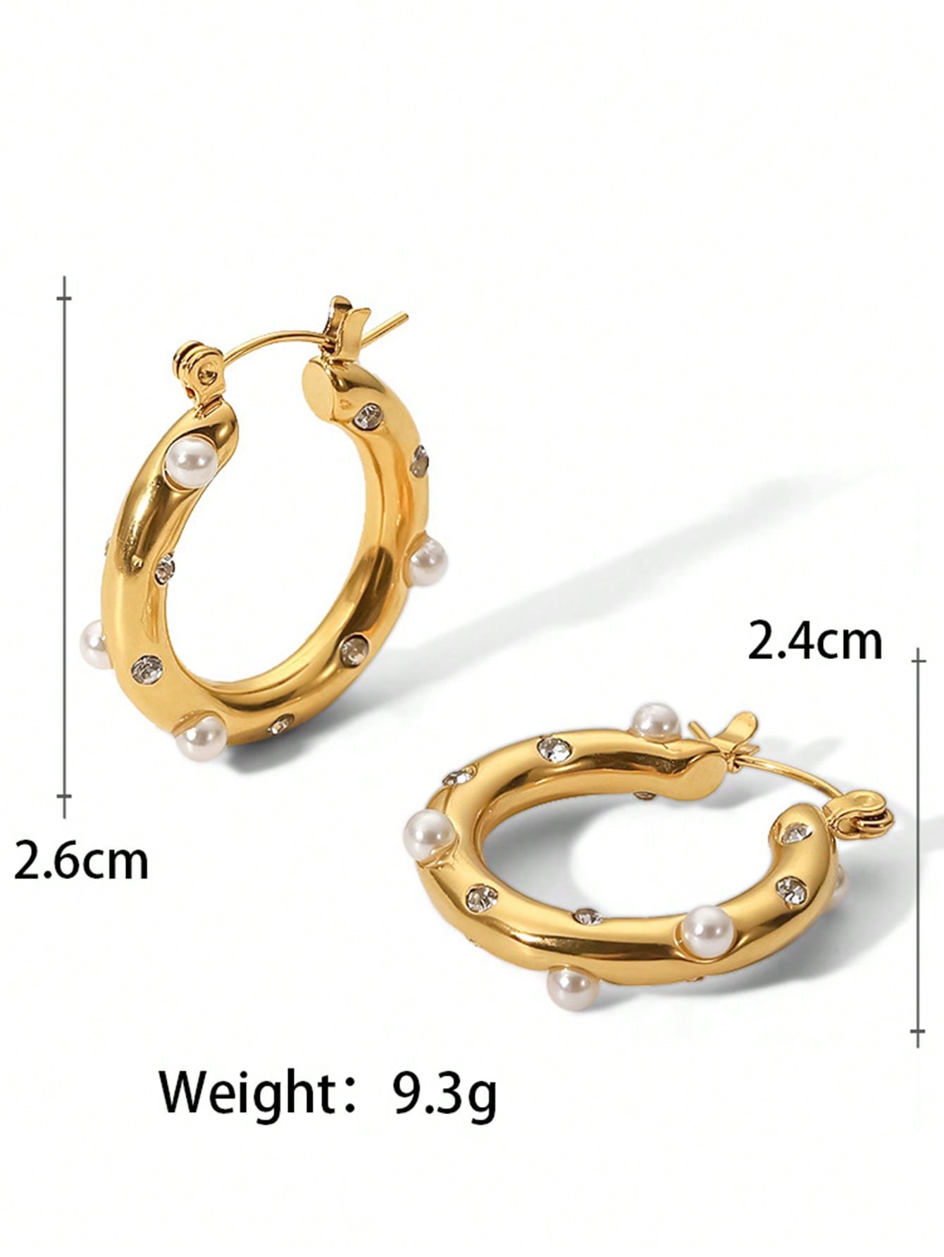 Pearl Elegance Hoop Earrings