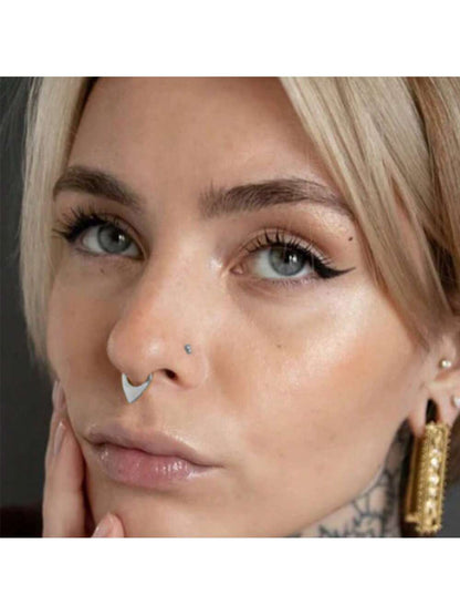 16G Teardrop Hoop Septum & Cartilage Ring