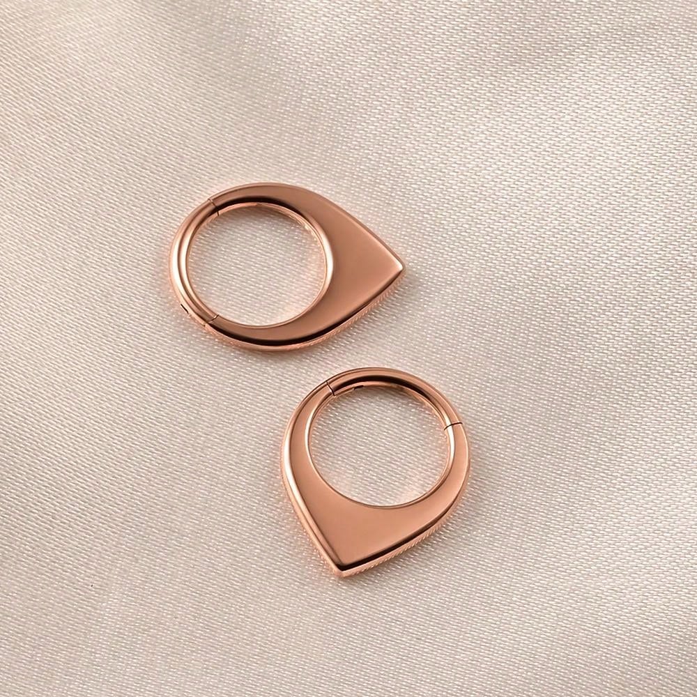 16G Teardrop Hoop Septum & Cartilage Ring