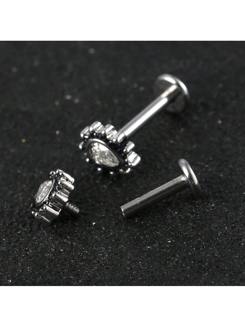 Surgical Stainless Steel Cubic Zirconia Nose Stud