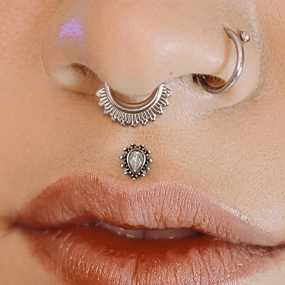 Surgical Stainless Steel Cubic Zirconia Nose Stud