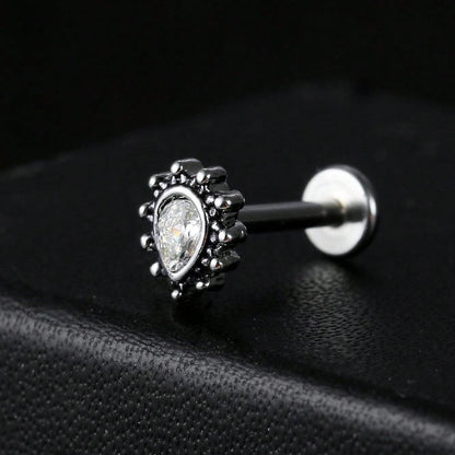 Surgical Stainless Steel Cubic Zirconia Nose Stud