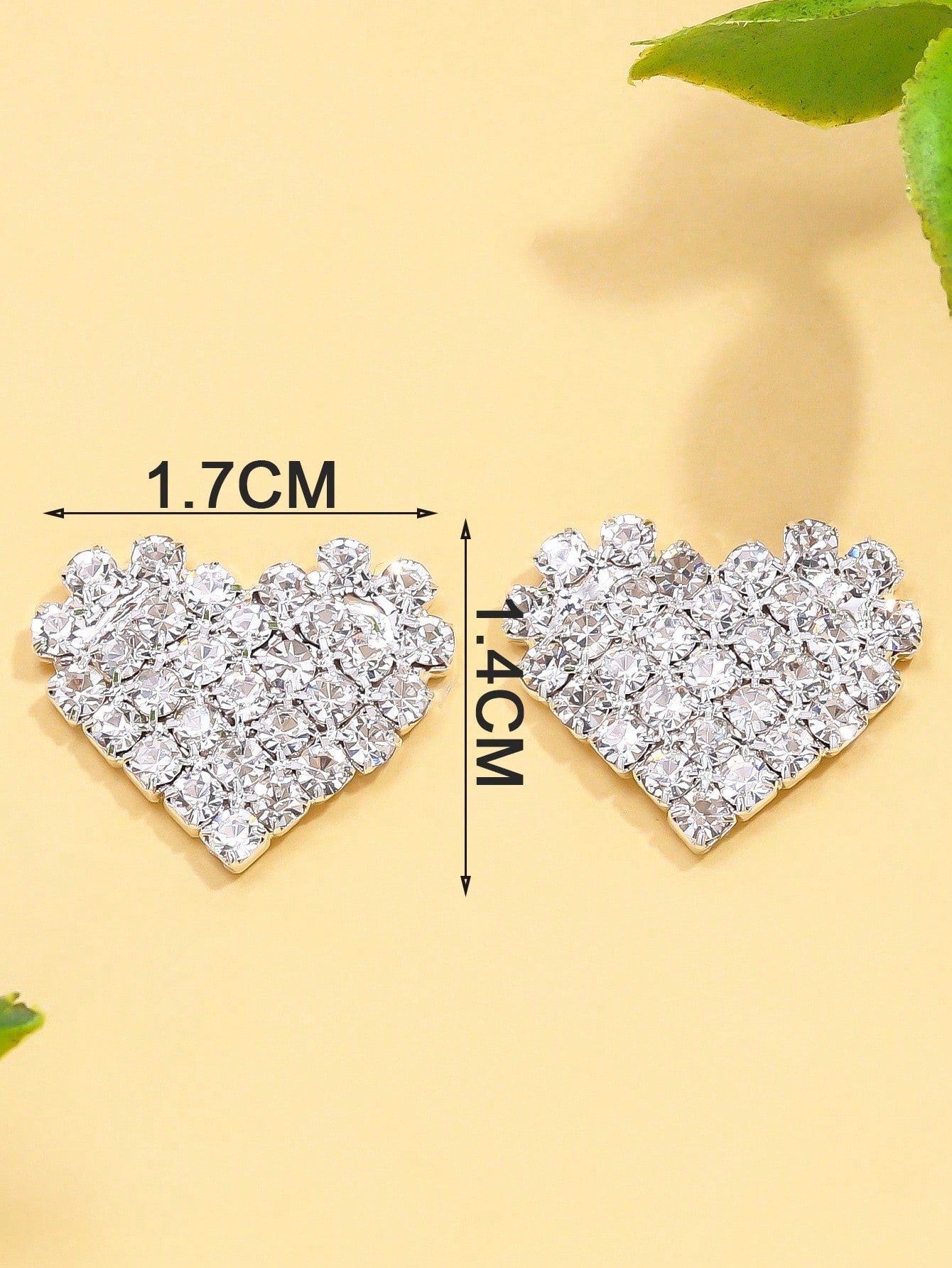 Silver Flower Rhinestone Breast Stickers – 2PCS