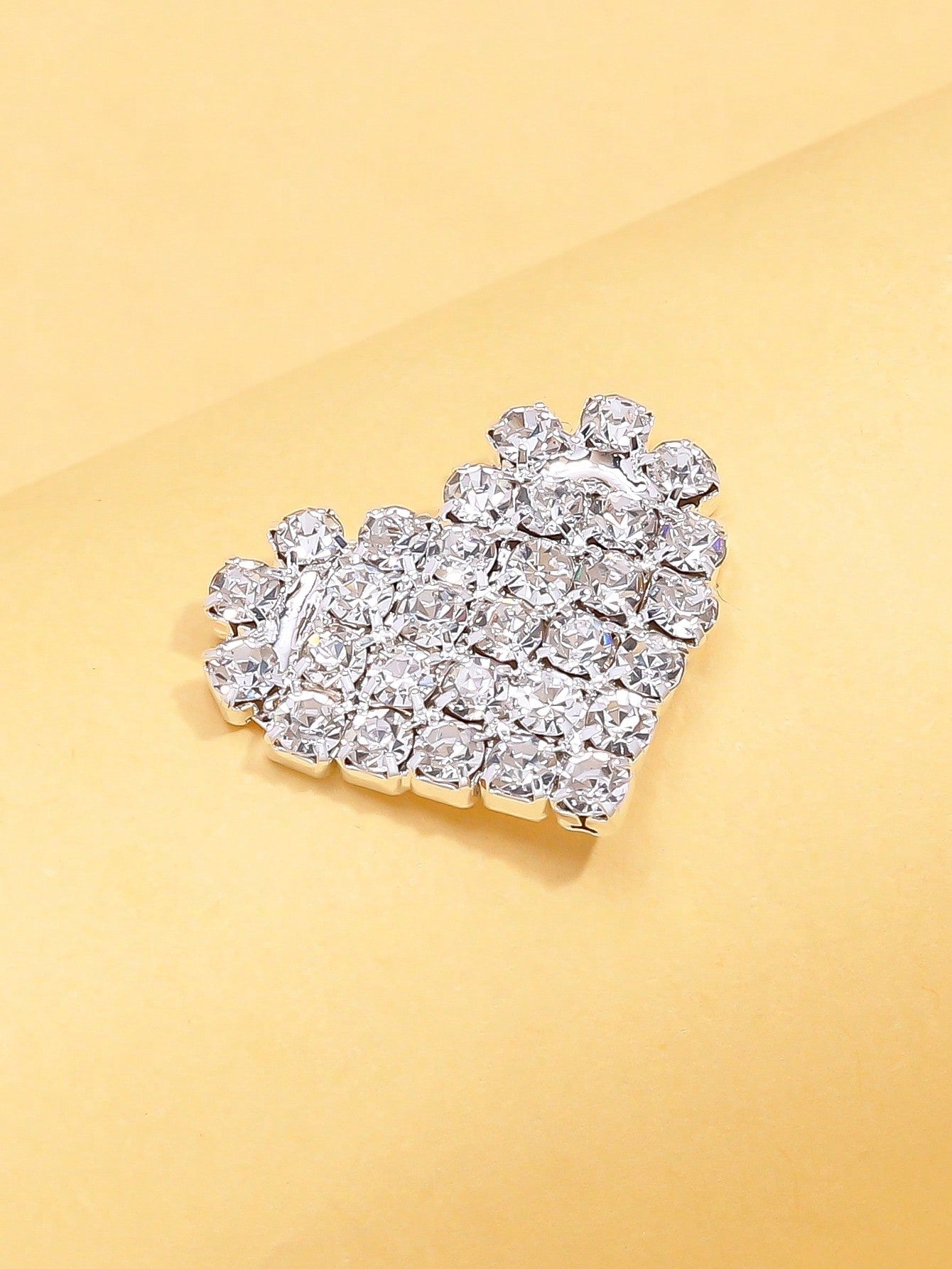 Silver Flower Rhinestone Breast Stickers – 2PCS