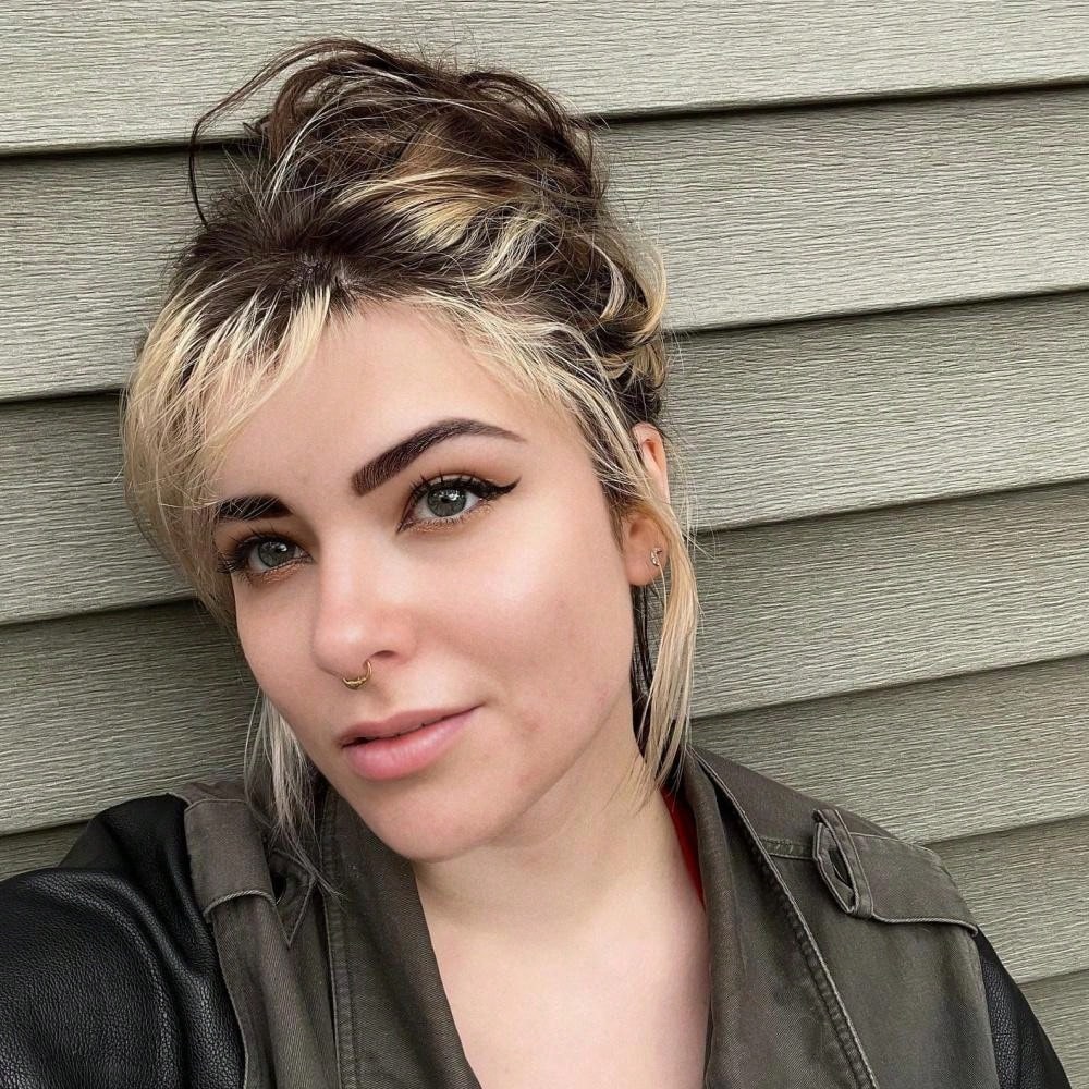 Titanium Moon Face Septum Ring – 16G