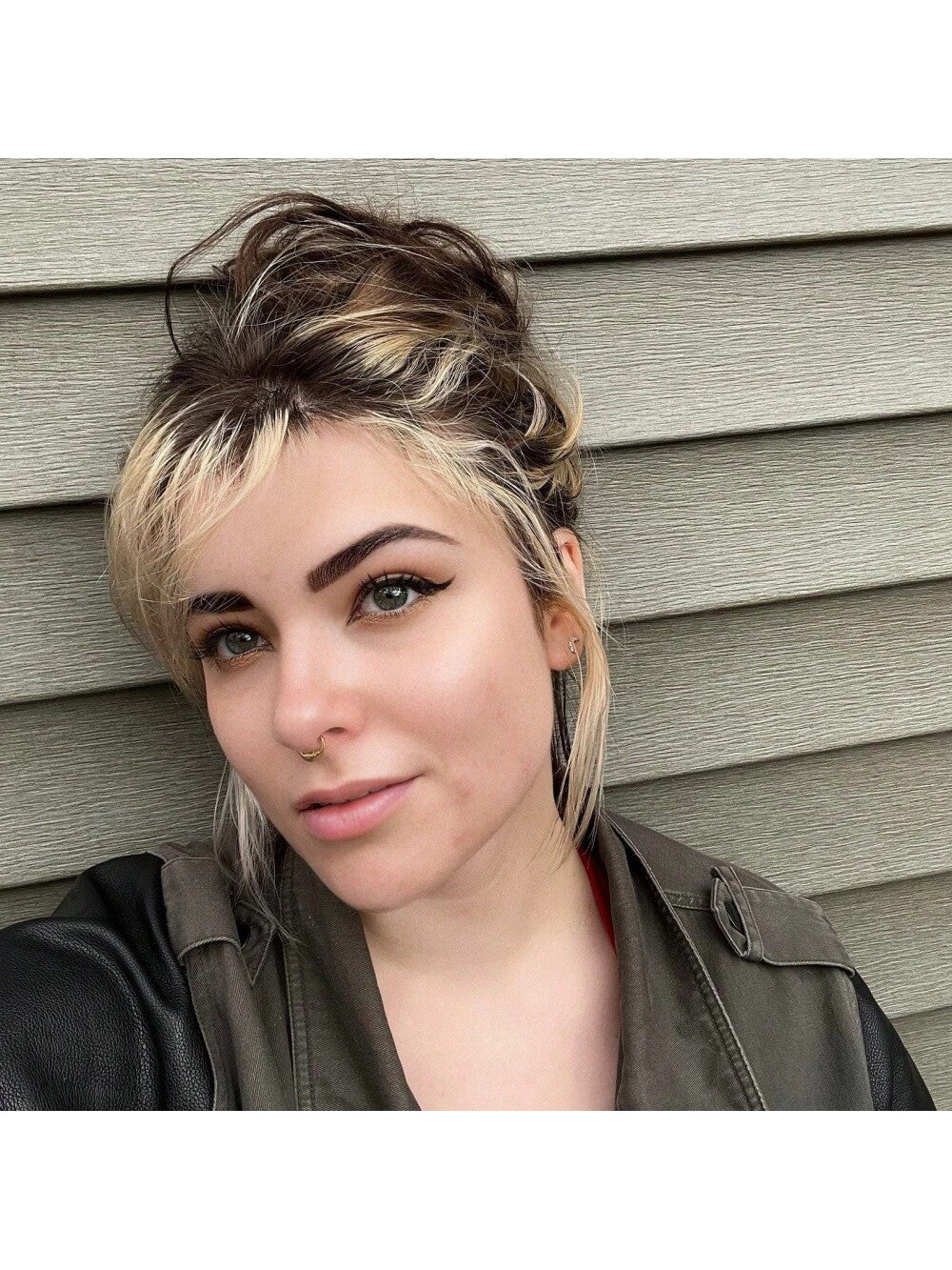 Titanium Moon Face Septum Ring – 16G