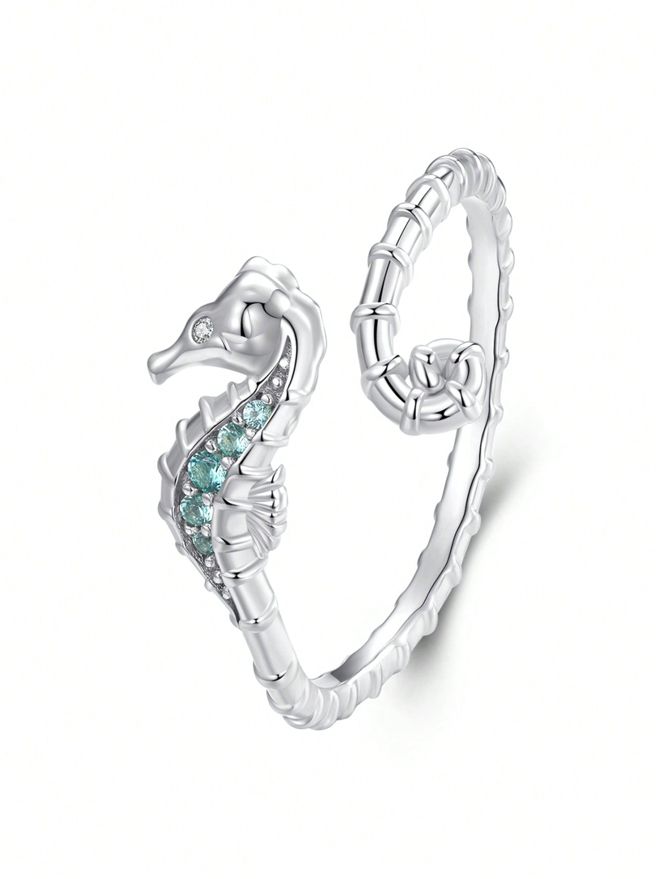 Coral Mystique Seahorse Ring