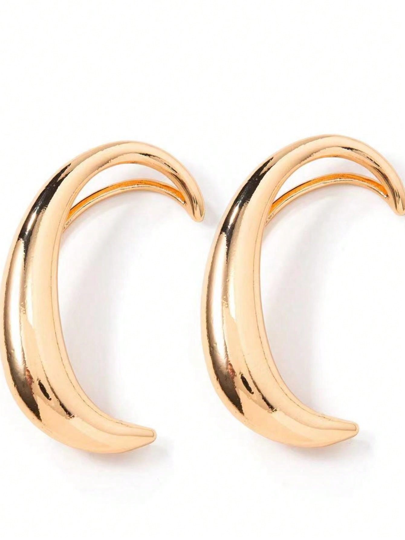 Elegant Contour Ear Hook Earrings