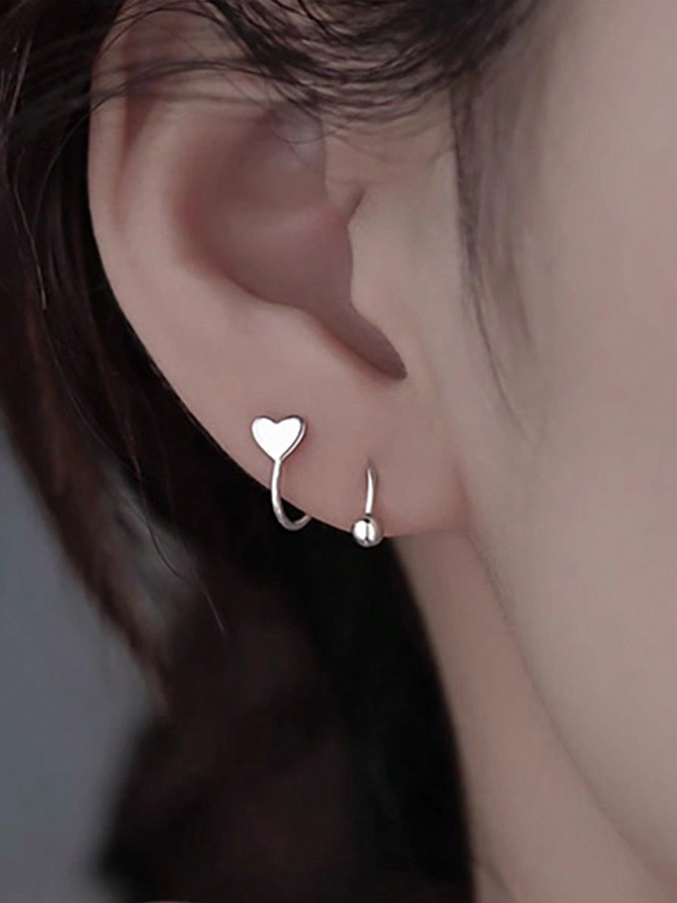 Rhinestone Decor Stud Earrings