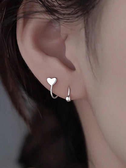 Rhinestone Decor Stud Earrings