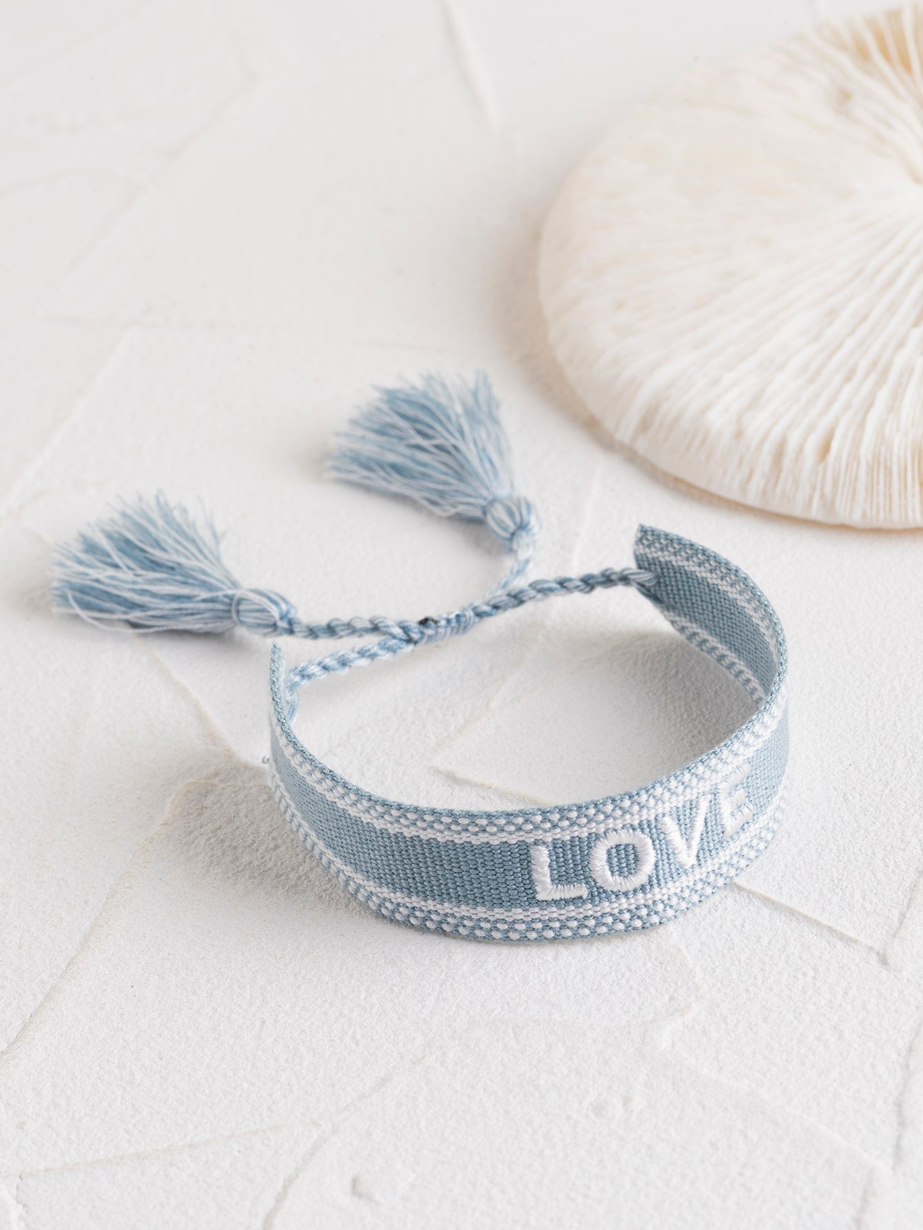 Love Letter Embroidery Tassel Bracelet