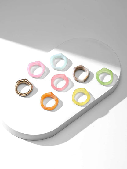 Vibrant Delight Ring Set (8pcs)