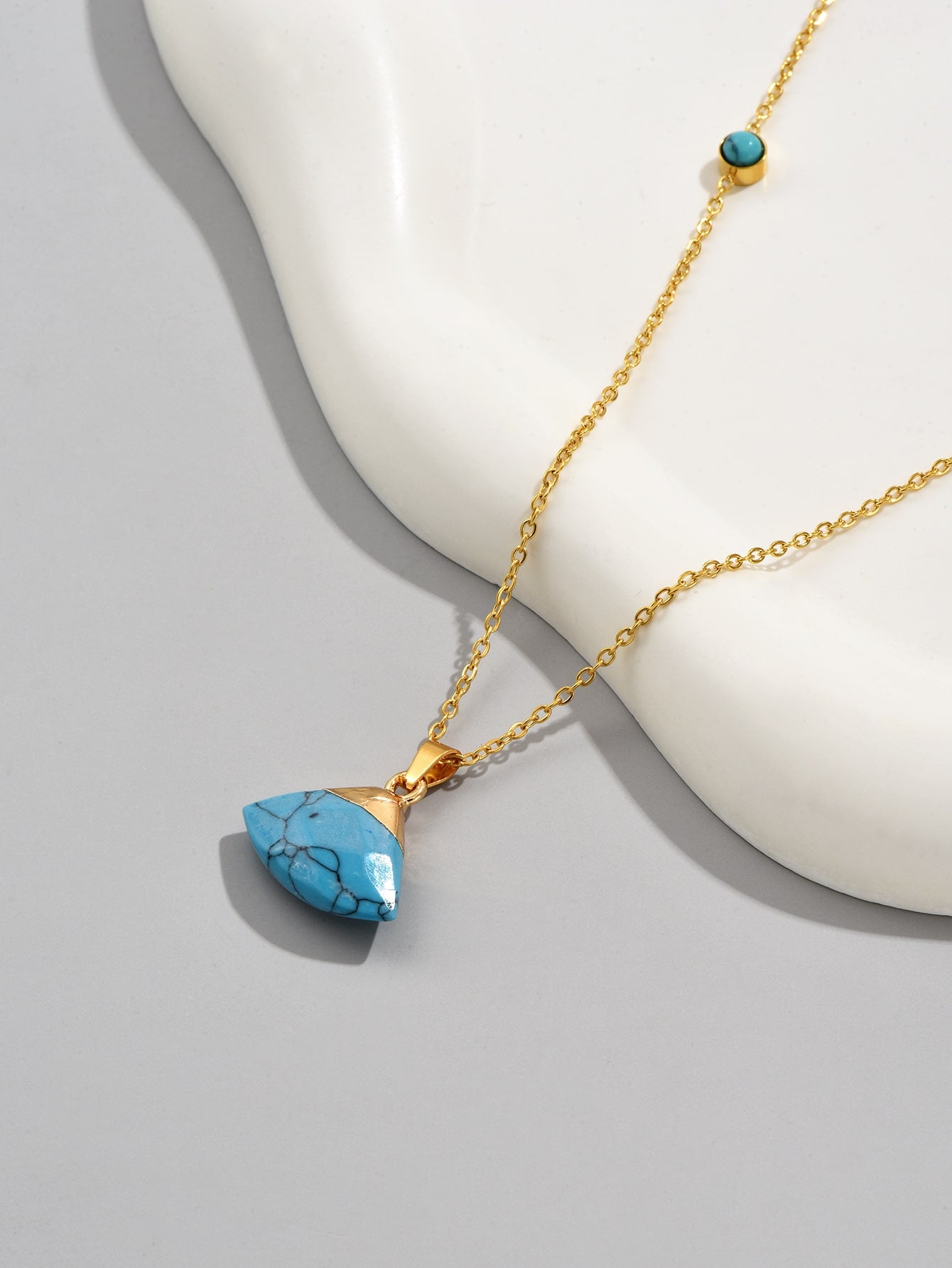 Turquoise Treasures - A Sector Charm Necklace for the Modern Adventurer"