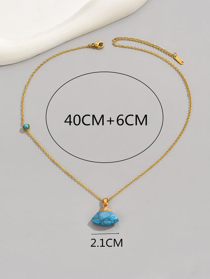 Turquoise Treasures - A Sector Charm Necklace for the Modern Adventurer"