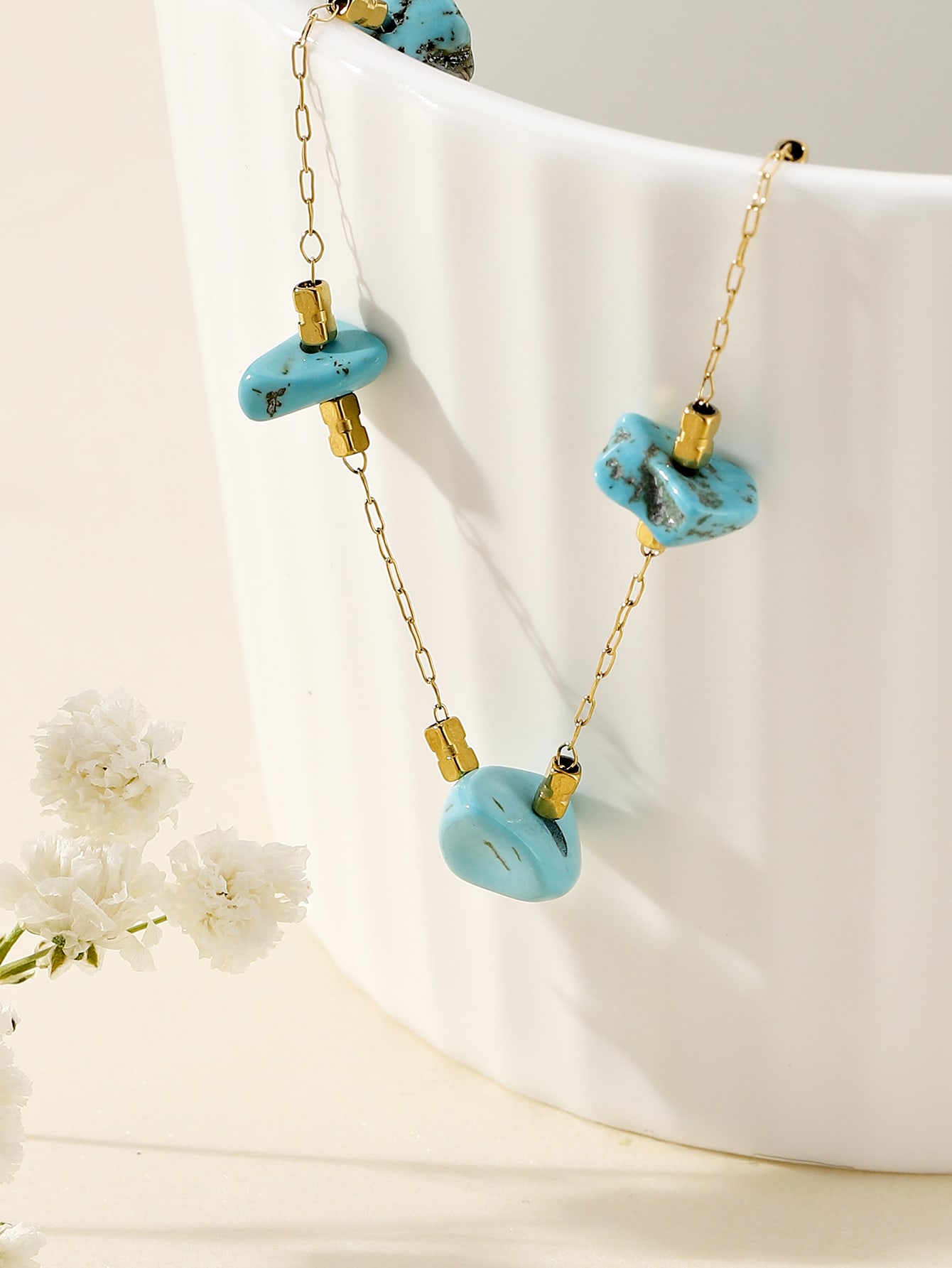 Tranquil Turquoise Stone Necklace