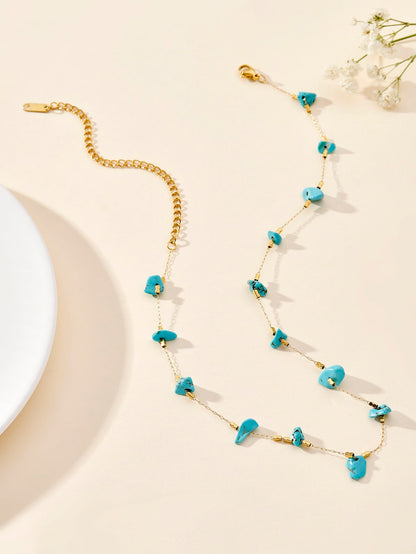 Tranquil Turquoise Stone Necklace