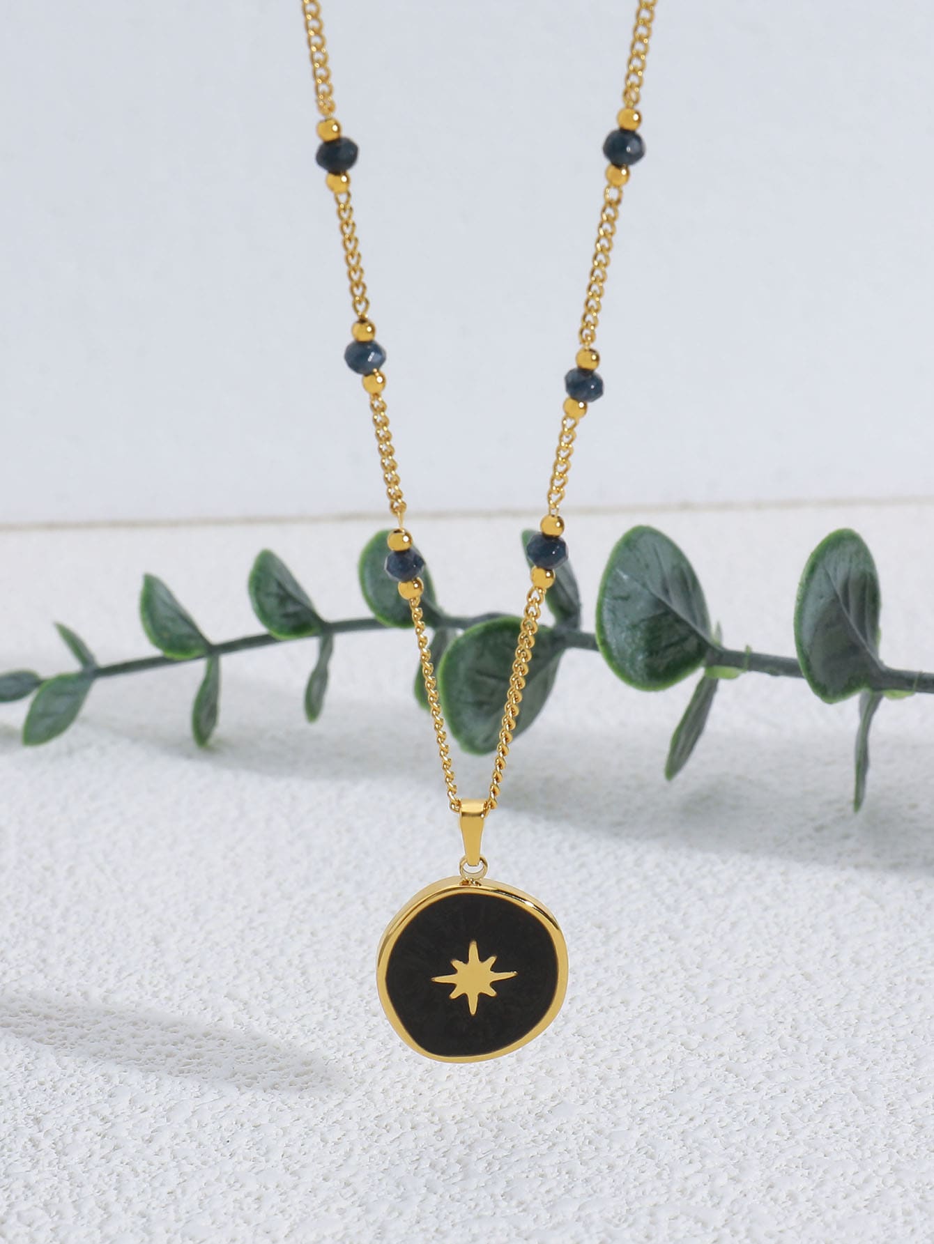 Celestial Round Charm Necklace