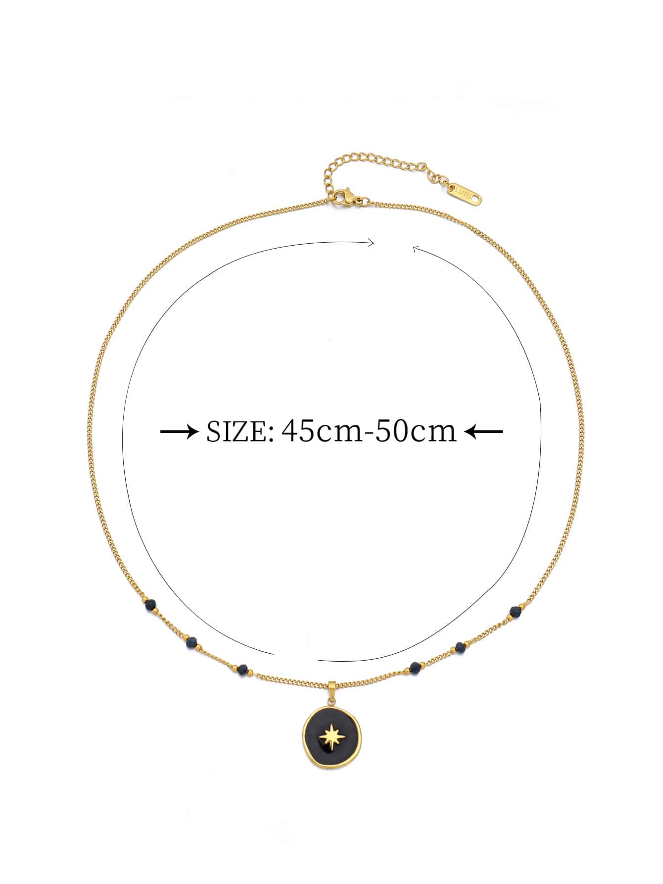 Celestial Round Charm Necklace