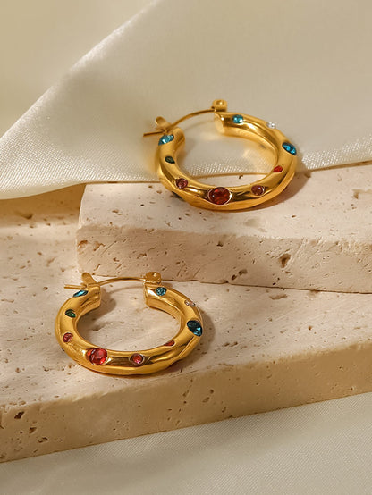 Pearl Elegance Hoop Earrings
