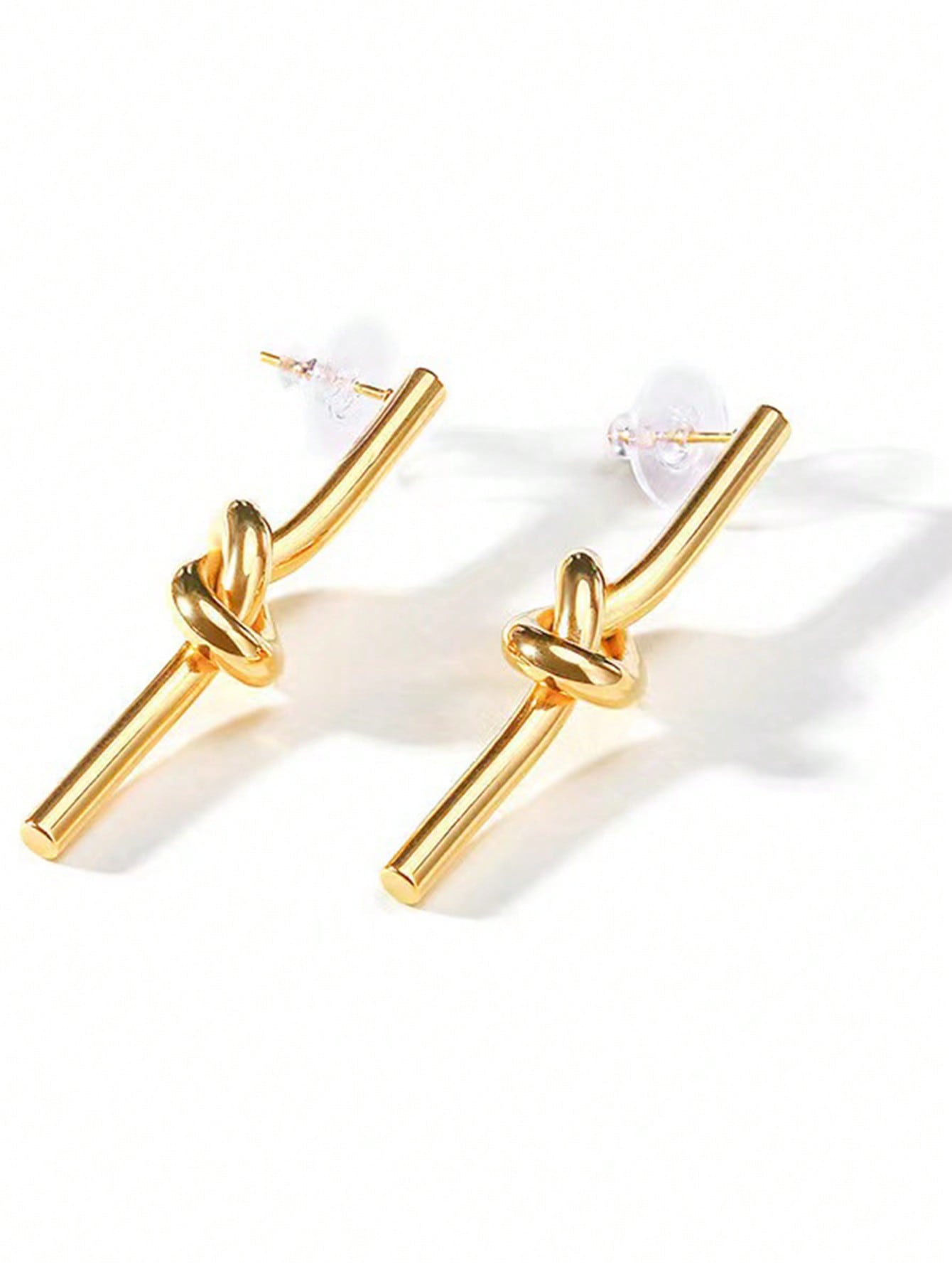 Entwined Stainless Steel Stud Earrings