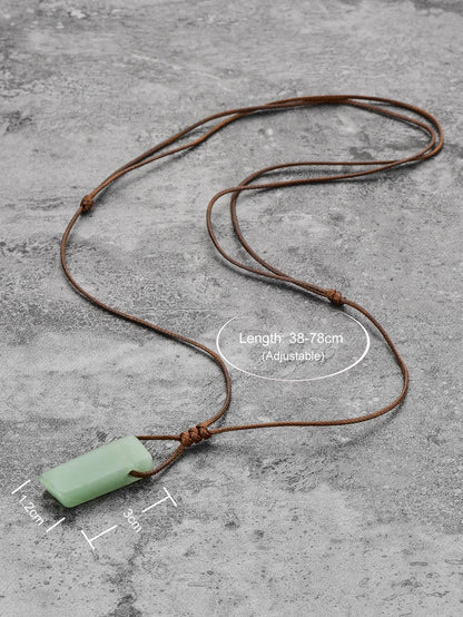 Masculine Geometric Charm Necklace - Expressive Bohemian Style for Men