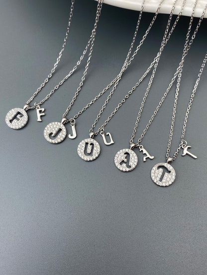 Personalized Initials Letter A Y Pendant Necklace - A Sterling Silver Keepsake