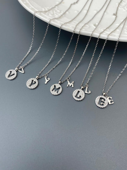 Personalized Initials Letter A Y Pendant Necklace - A Sterling Silver Keepsake