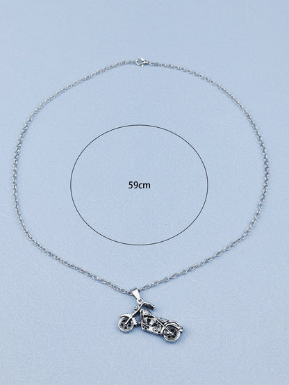 Strength and Style: Men's Fashionable Dumbbell Charm Necklace - Embrace Your Fitness Journey